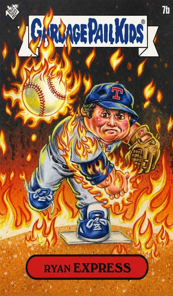 Ryan Express 2023 topps Garbage Pail Kids X Mlb