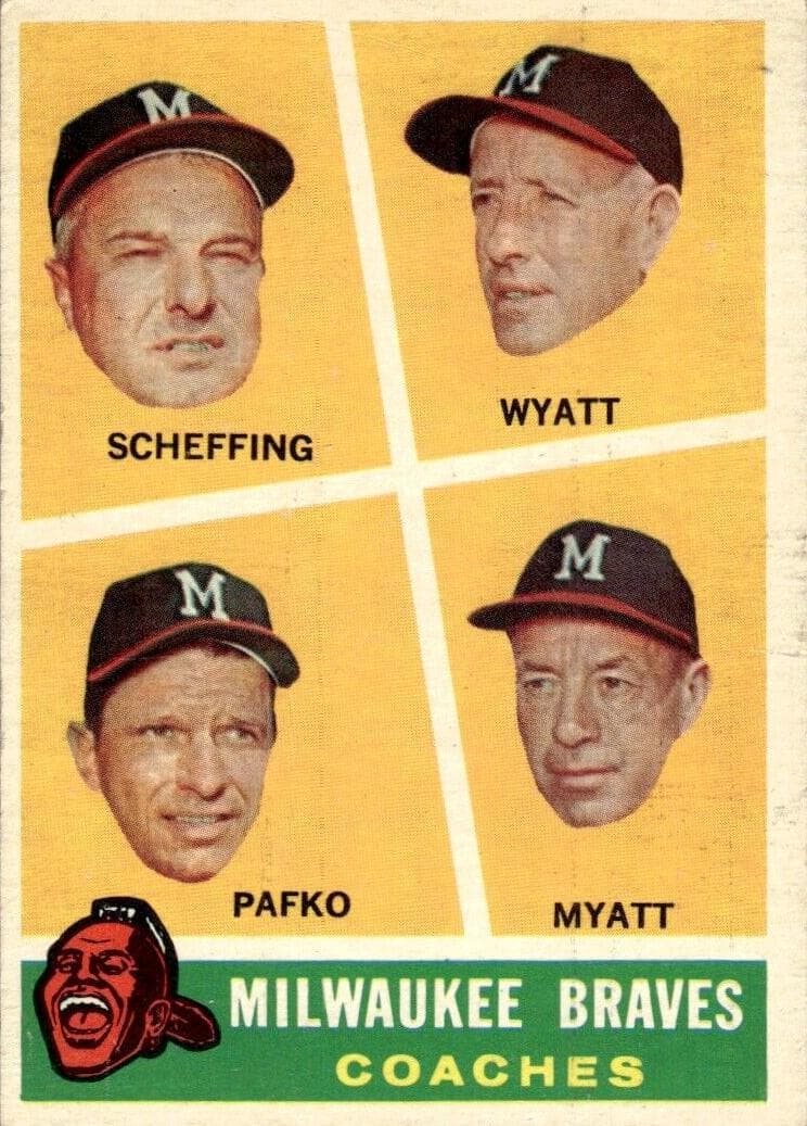Milwaukee Braves Coaches (Bob Scheffing / Whitlow Wyatt / Andy Pafko / George Myatt) #464
