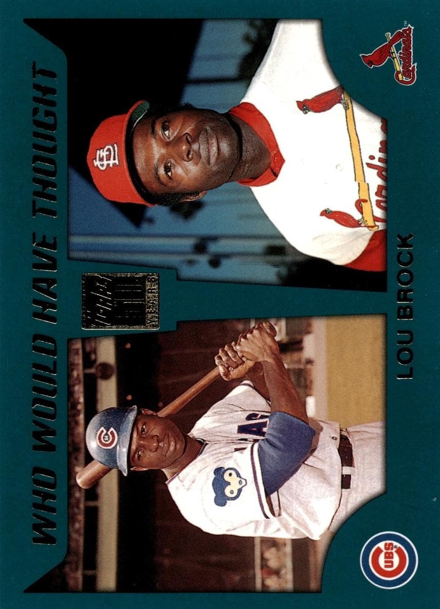 Lou Brock 2001 topps Topps Traded & Rookies