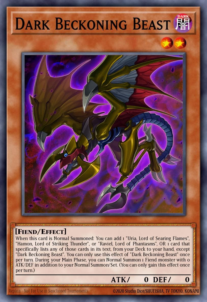 Dark Beckoning Beast #SDSA-EN003
