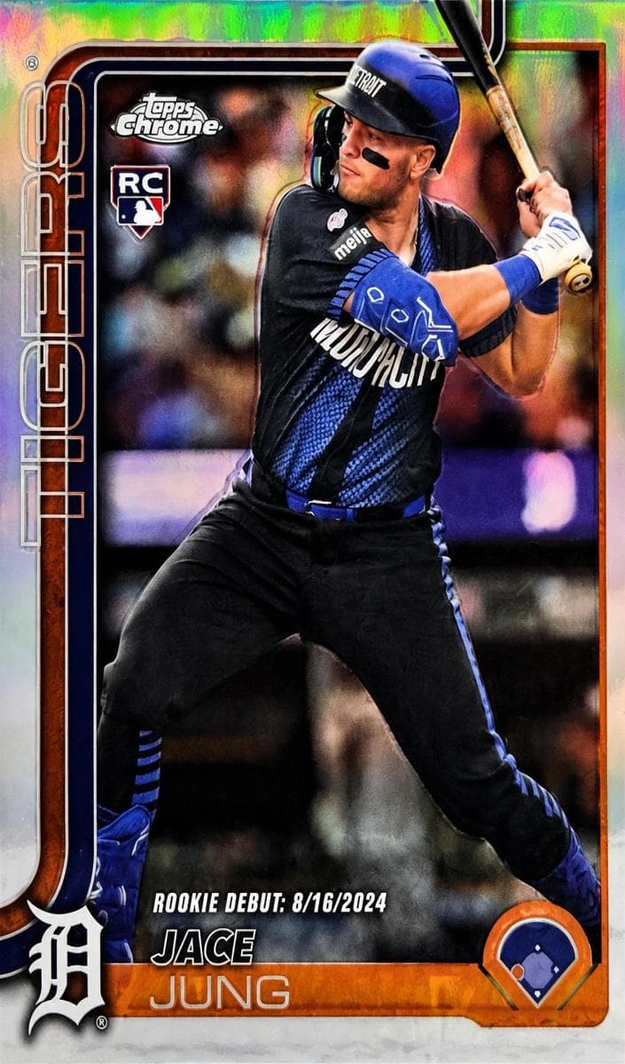 Jace Jung 2025 topps Topps Chrome Update