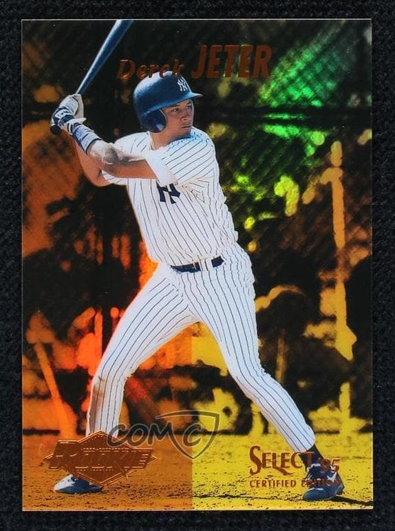 Derek Jeter 1995 panini Certified Baseball Mirror Gold
