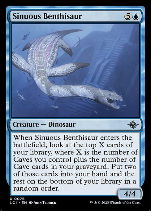 Sinuous Benthisaur 2023 Magic: The Gathering Lost Caverns of Ixalan