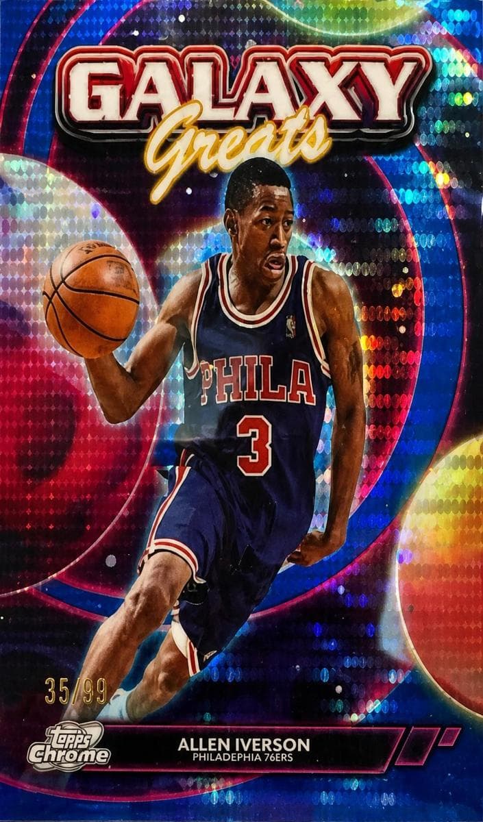 Allen Iverson 2025 topps Topps Cosmic Chrome