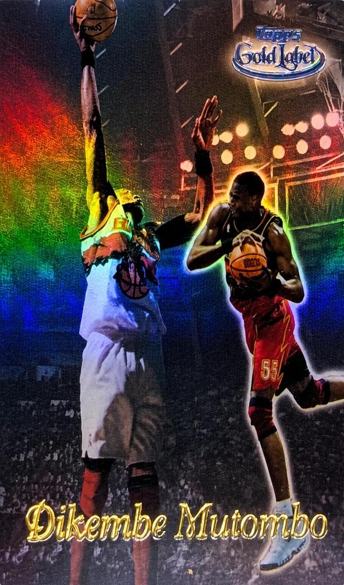 Dikembe Mutombo 1999 topps Topps Gold Label
