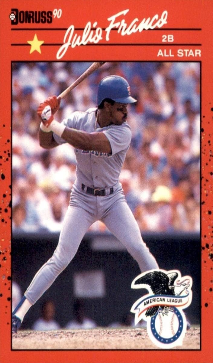Julio Franco trading card