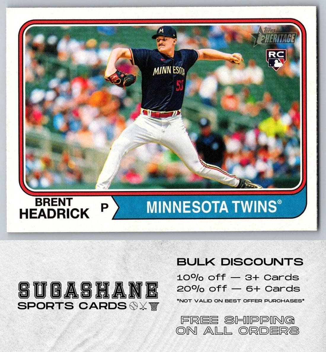 Brent Headrick trading card