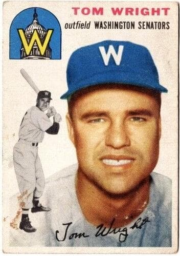 Tom Wright 1954 topps Topps