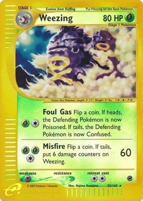 Weezing trading card