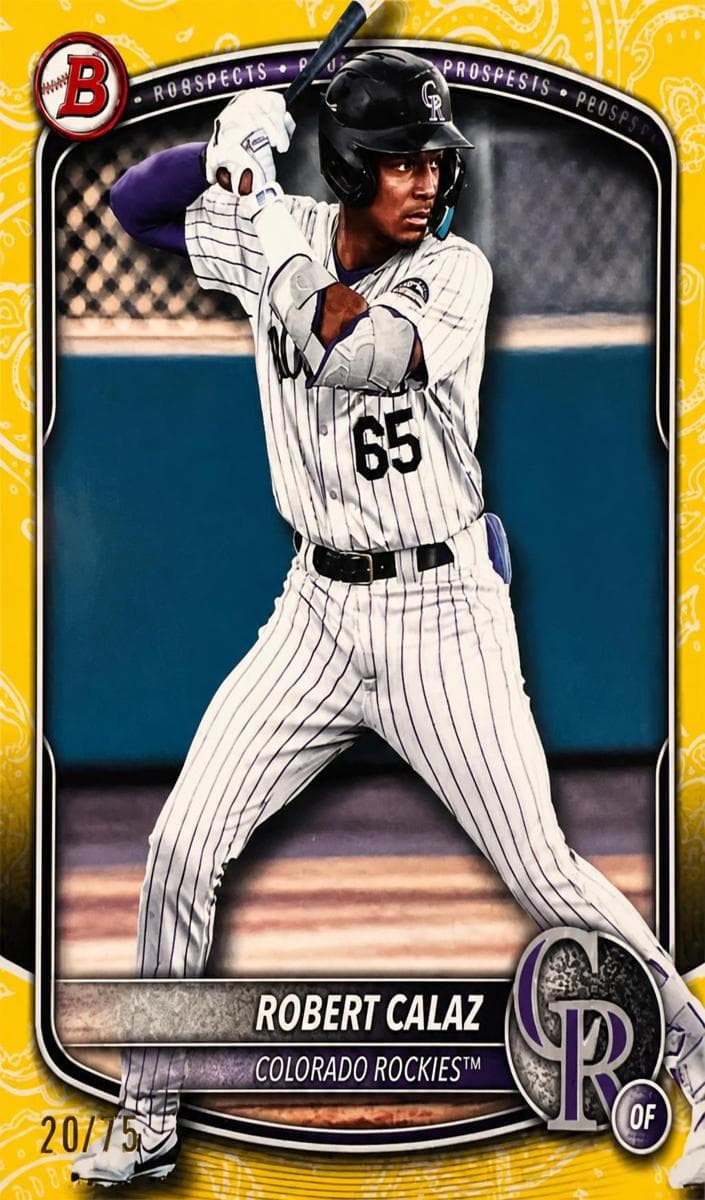Robert Calaz 2025 bowman Bowman