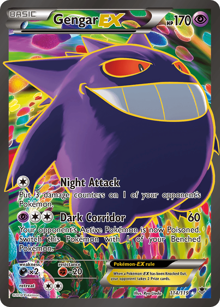 Gengar EX 2014 Pokemon Phantom Forces