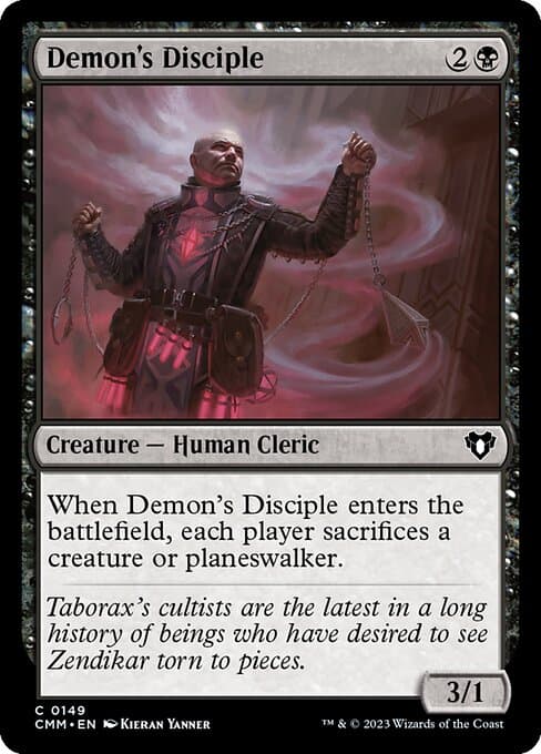 Demon's Disciple 2020 Magic: The Gathering Zendikar Rising