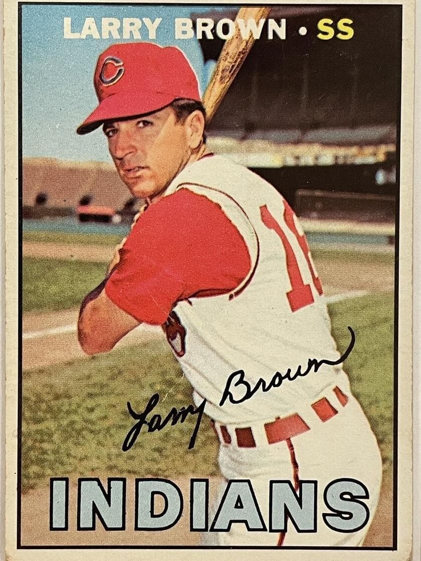 Larry Brown 1967 topps Topps