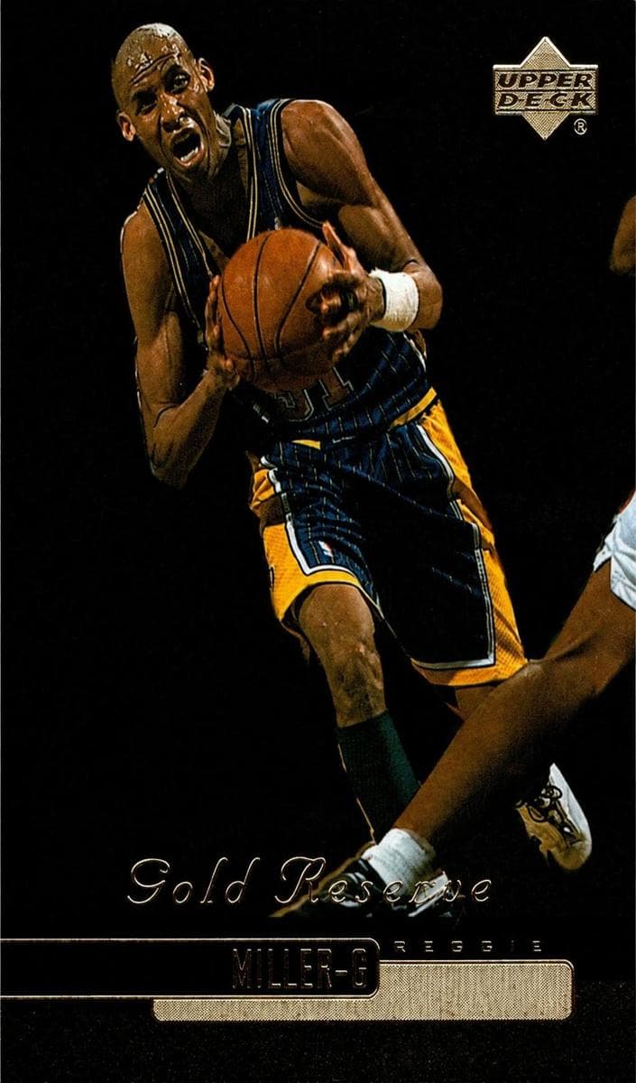 Reggie Miller 1999 upper-deck Gold Reserve