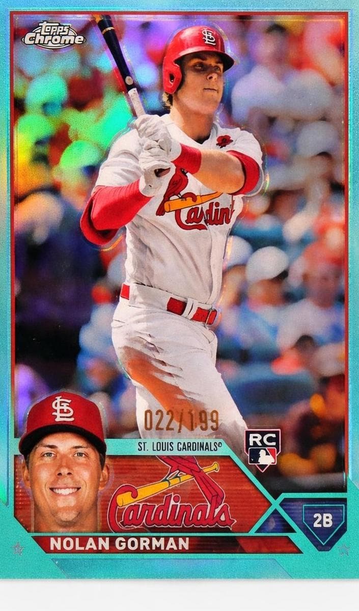 Nolan Gorman 2023 topps Topps Chrome
