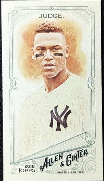 Aaron Judge 2018 topps Topps Allen & Ginter