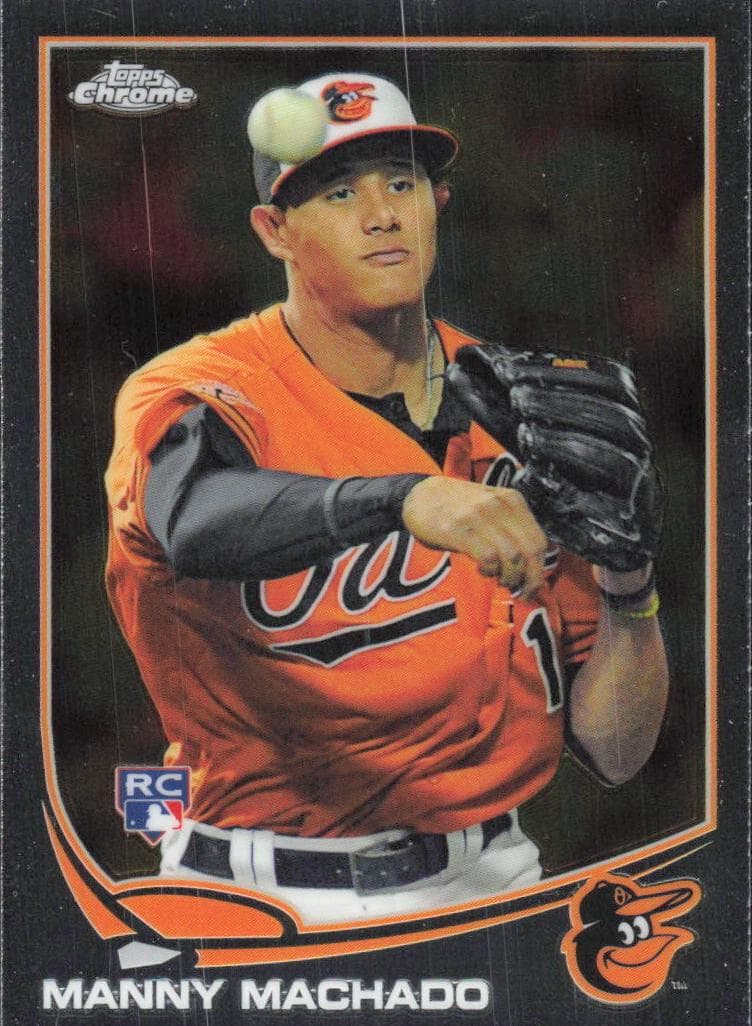 Manny Machado 2013 Topps Chrome auto card
