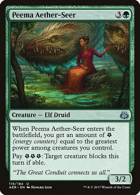 Peema Aether-Seer 2017 Magic: The Gathering Aether Revolt
