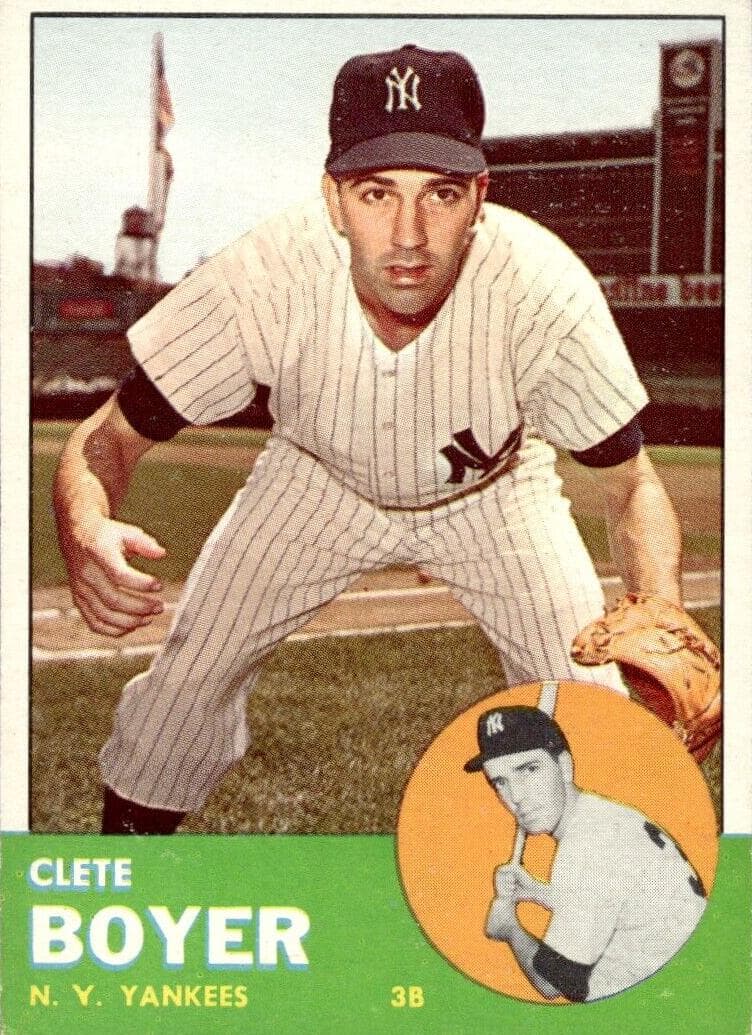Clete Boyer 1963 topps Topps