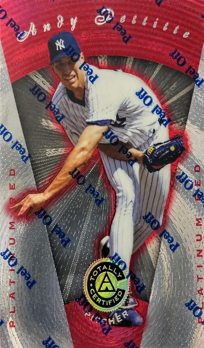 Andy Pettitte 1997 panini Pinnacle Totally Certified