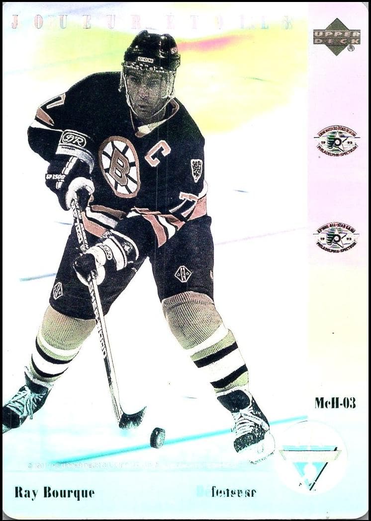 Ray Bourque 1991 upper-deck Mcdonald's