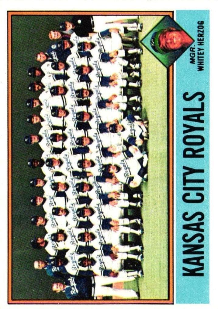 Kansas City Royals / Whitey Herzog 1976 topps Topps