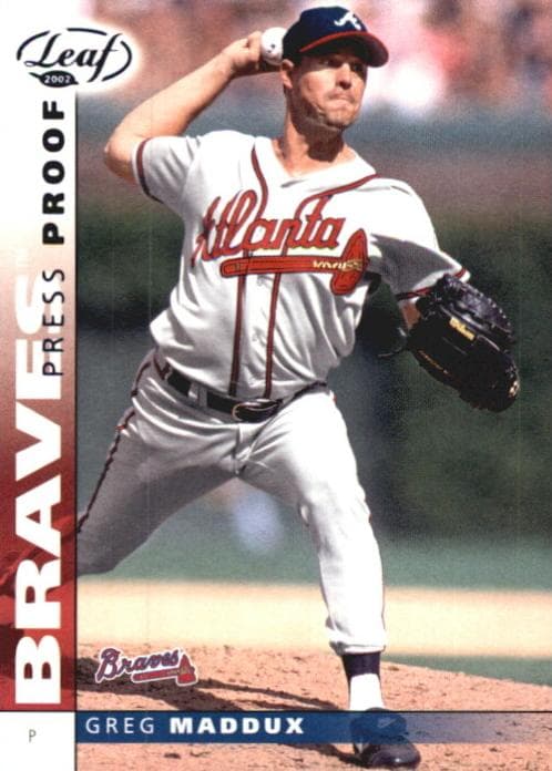 Greg Maddux 2002 leaf Leaf