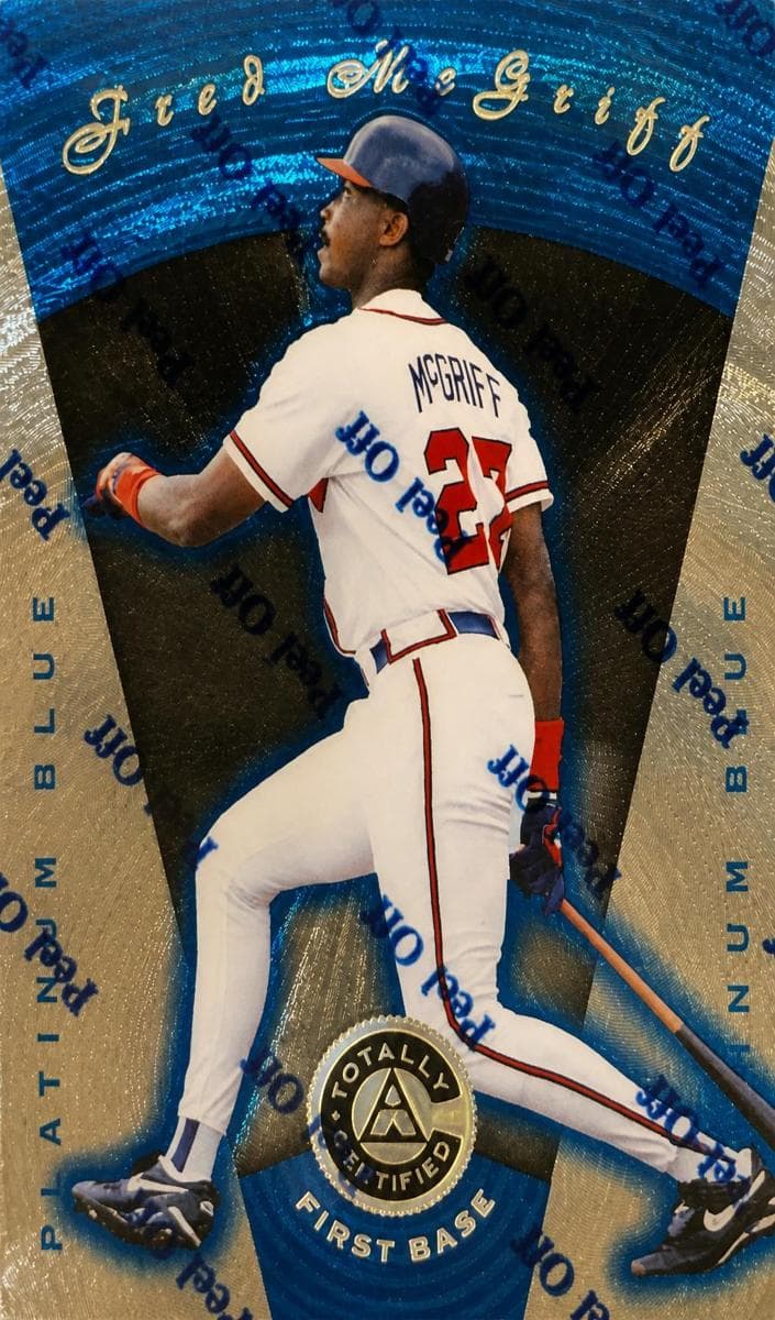 Fred McGriff 1997 panini Pinnacle Totally Certified
