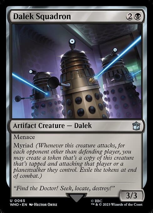 Dalek Squadron 2023 Magic: The Gathering Doctor Who Foil