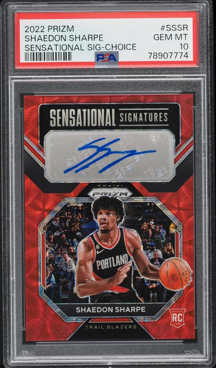 Shaedon Sharpe 2022 panini Panini Prizm