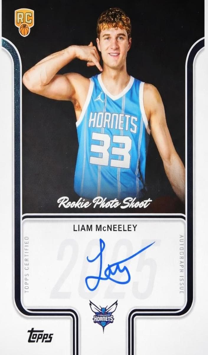 Liam McNeeley 2025 topps Topps
