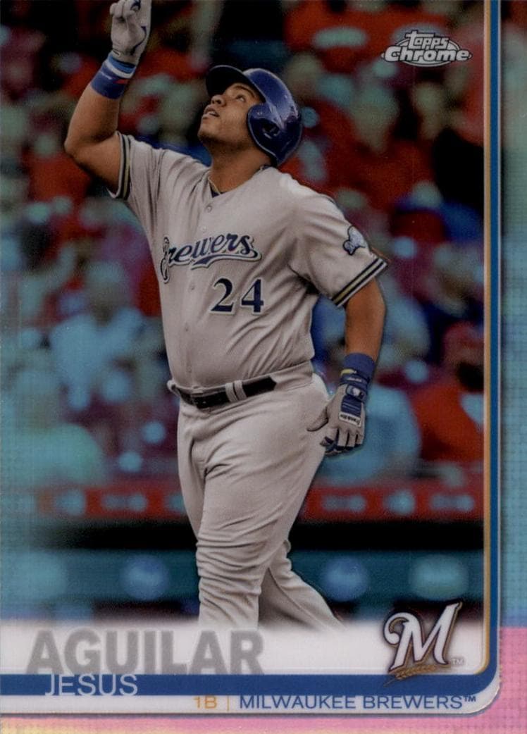 Jesus Aguilar 2019 topps Topps Chrome