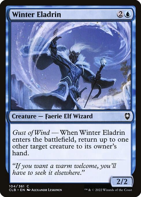 Winter Eladrin 2022 Magic: The Gathering Commander Legends: Battle for Baldur's Gate