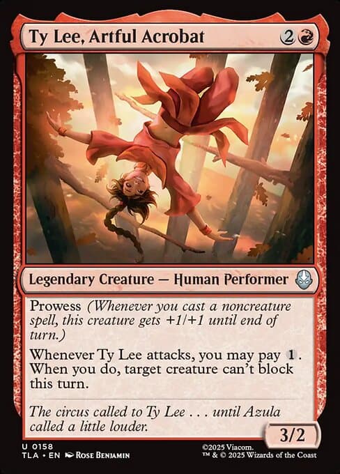 Ty Lee, Artful Acrobat 2025 Magic: The Gathering Avatar: The Last Airbender Foil