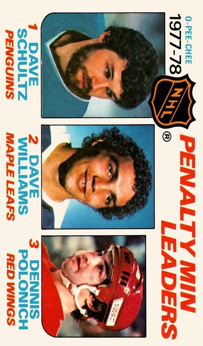 1977-78 Penalty Min Leaders (Dave Schultz / Dave Williams / Dennis Polonich) #66