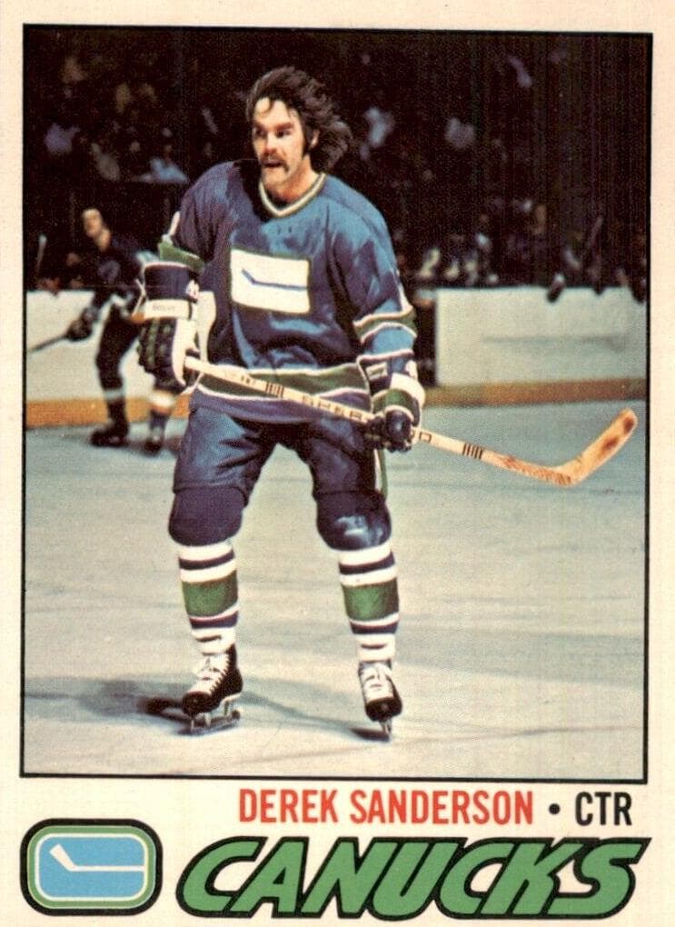 Derek Sanderson 1977 topps O-Pee-Chee