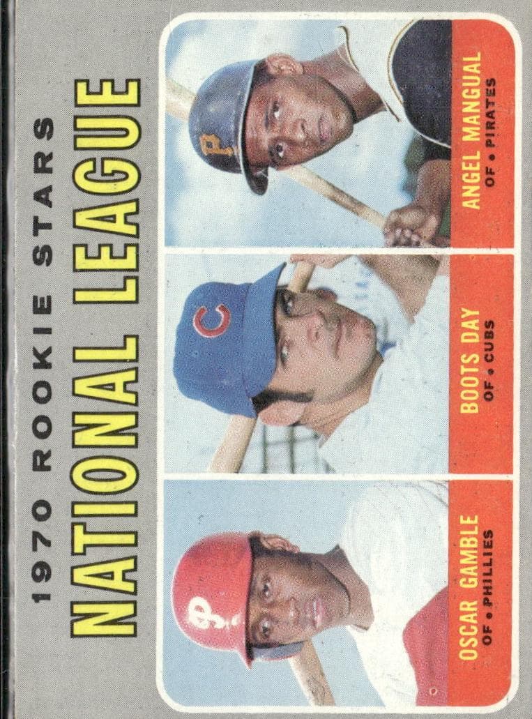 N.L. 1970 Rookie Stars (Oscar Gamble / Boots Day / Angel Mangual) #654