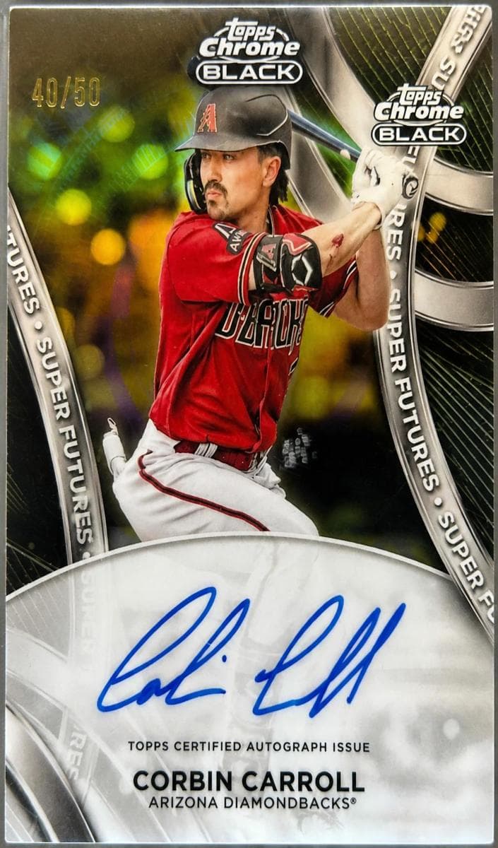 Corbin Carroll 2024 topps Topps Chrome Black