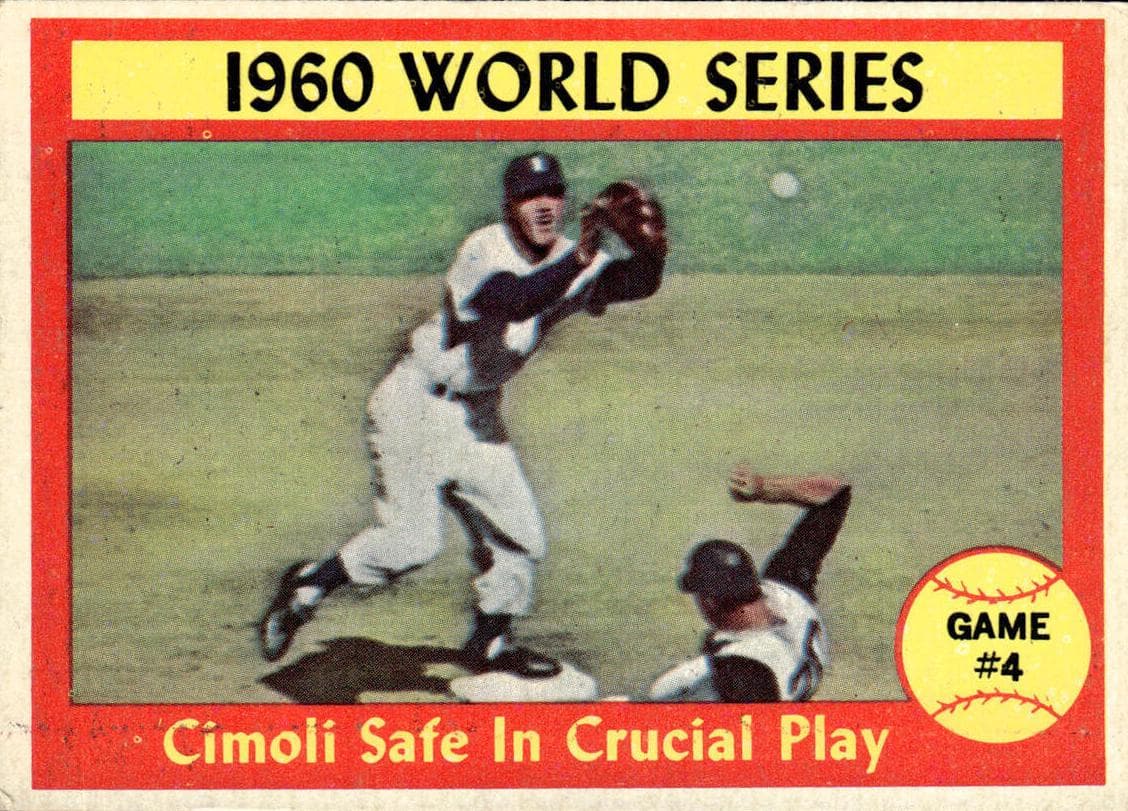 1960 World Series Game #4 - Cimoli Safe In Crucial Play #309