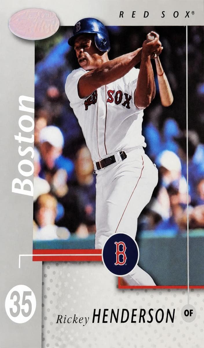 Rickey Henderson 2002 leaf Certified