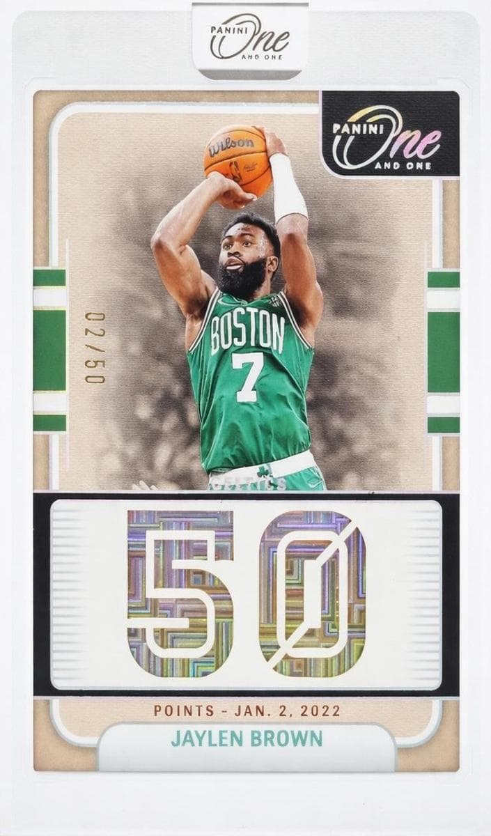 Jaylen Brown 2024 panini Panini One and One