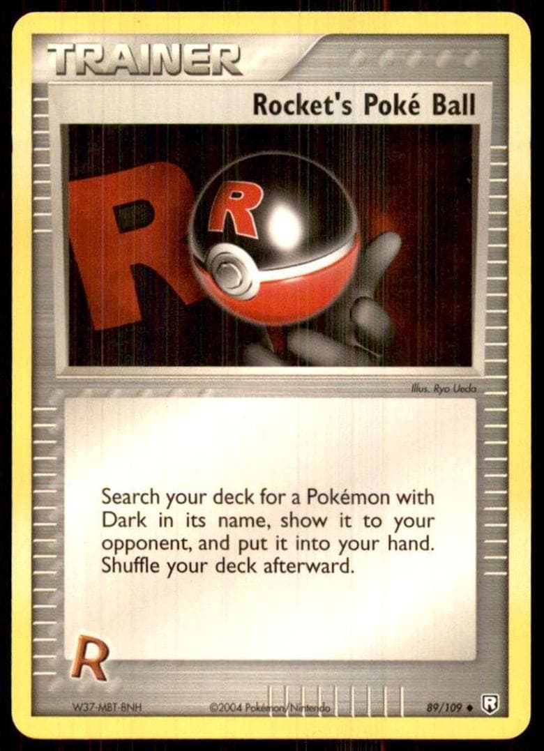 Rocket's Poké Ball trading card