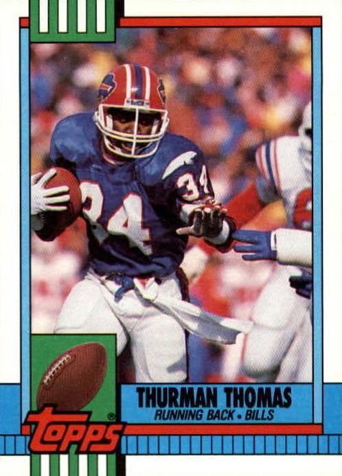 Thurman Thomas 1990 topps Topps