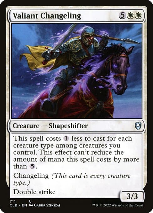 Valiant Changeling 2019 Magic: The Gathering Modern Horizons