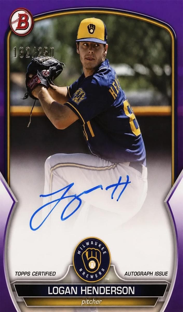 Logan Henderson 2023 bowman Bowman