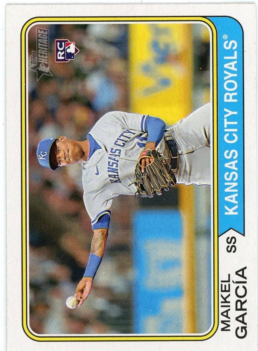 Maikel García 2023 topps Topps Heritage