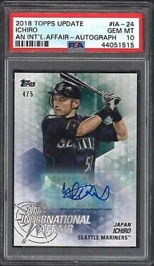 Ichiro 2018 topps Topps Update