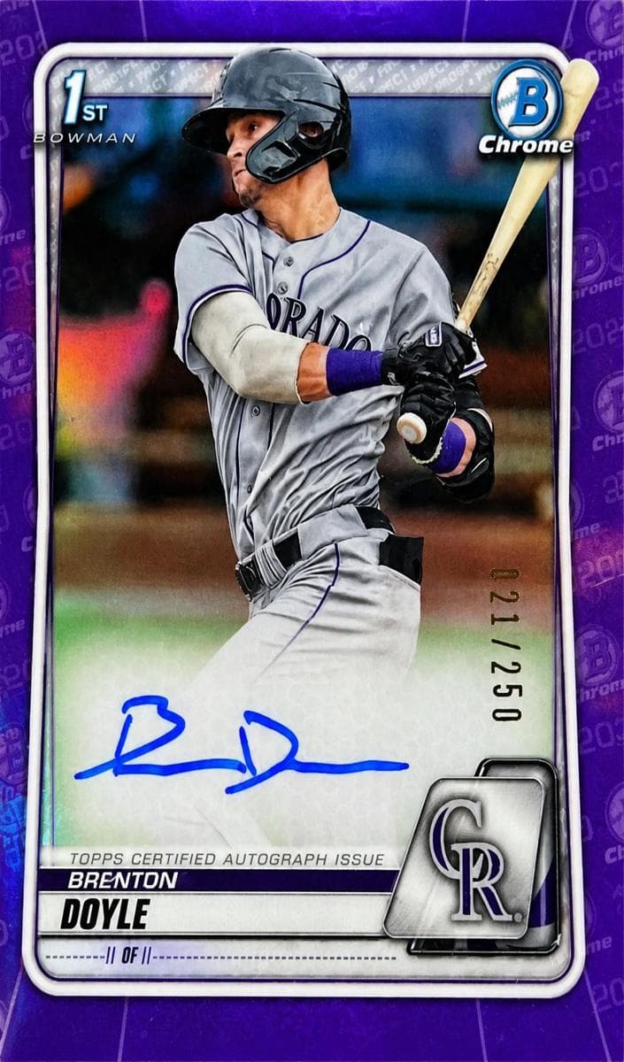 Brenton Doyle 2020 bowman Bowman Chrome