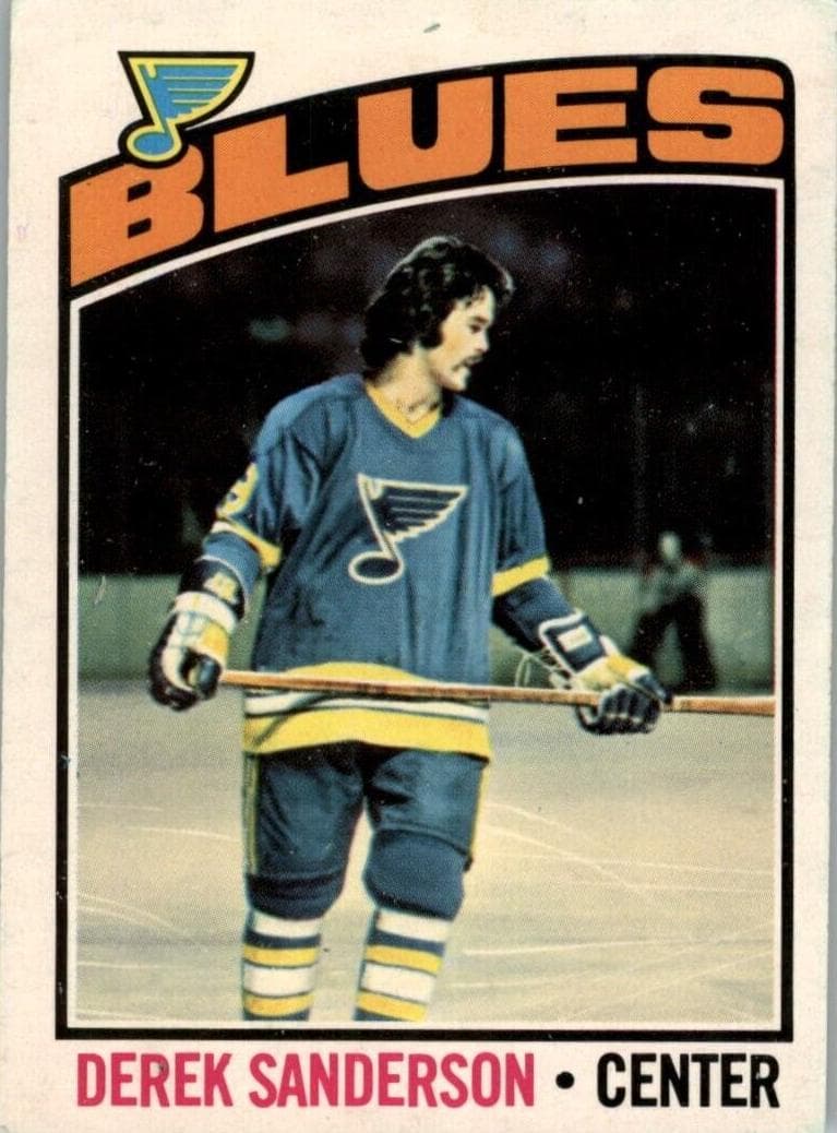 Derek Sanderson 1976 topps O-Pee-Chee