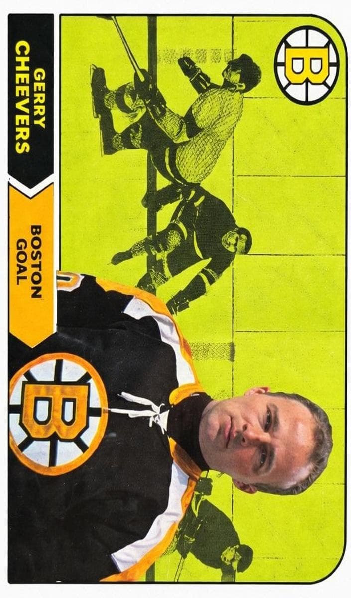 Gerry Cheevers 1968 topps O-Pee-Chee